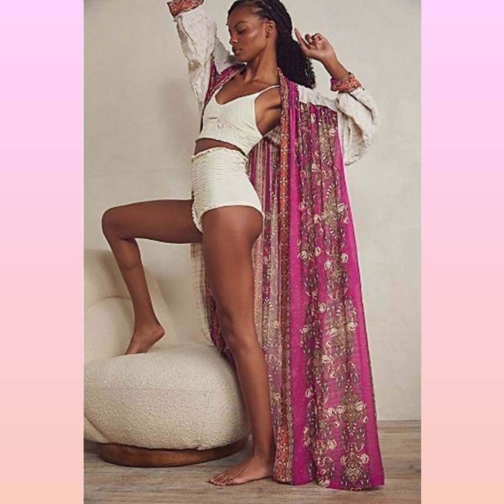 Free People Wonderland Robe Kimono Duster